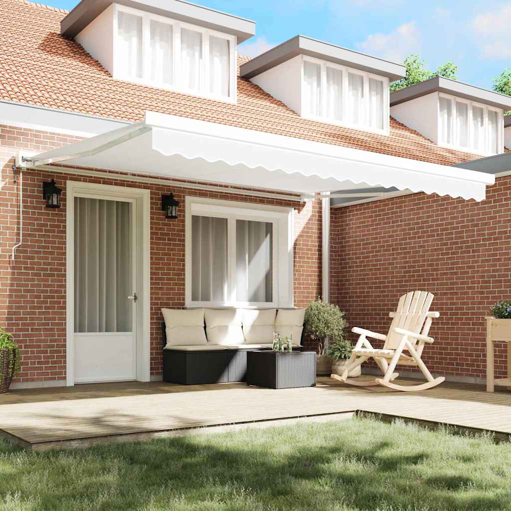 Tecido de substituição para toldo Branco 400 × 350 cm lona