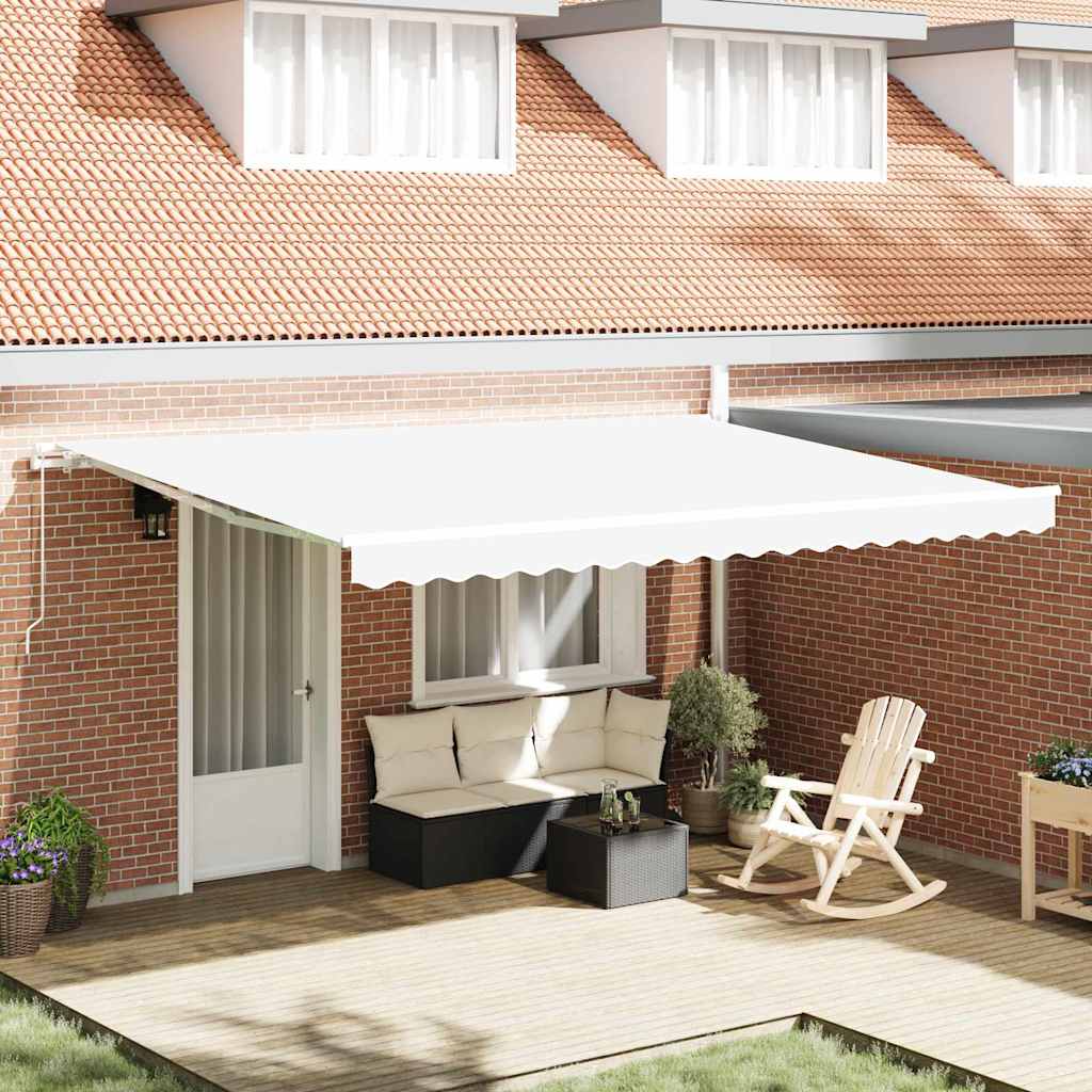 Tecido de substituição para toldo Branco 450 × 300 cm lona