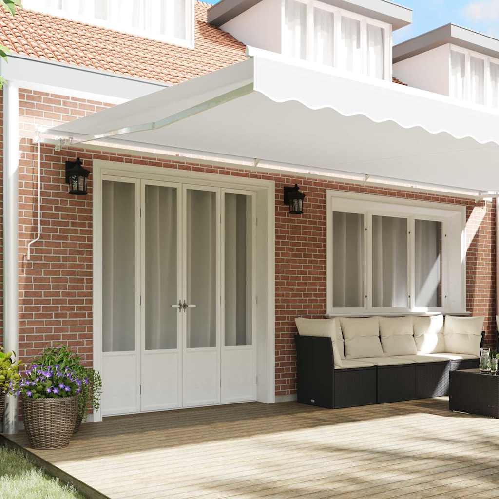 Tecido de substituição para toldo Branco 600 × 300 cm lona