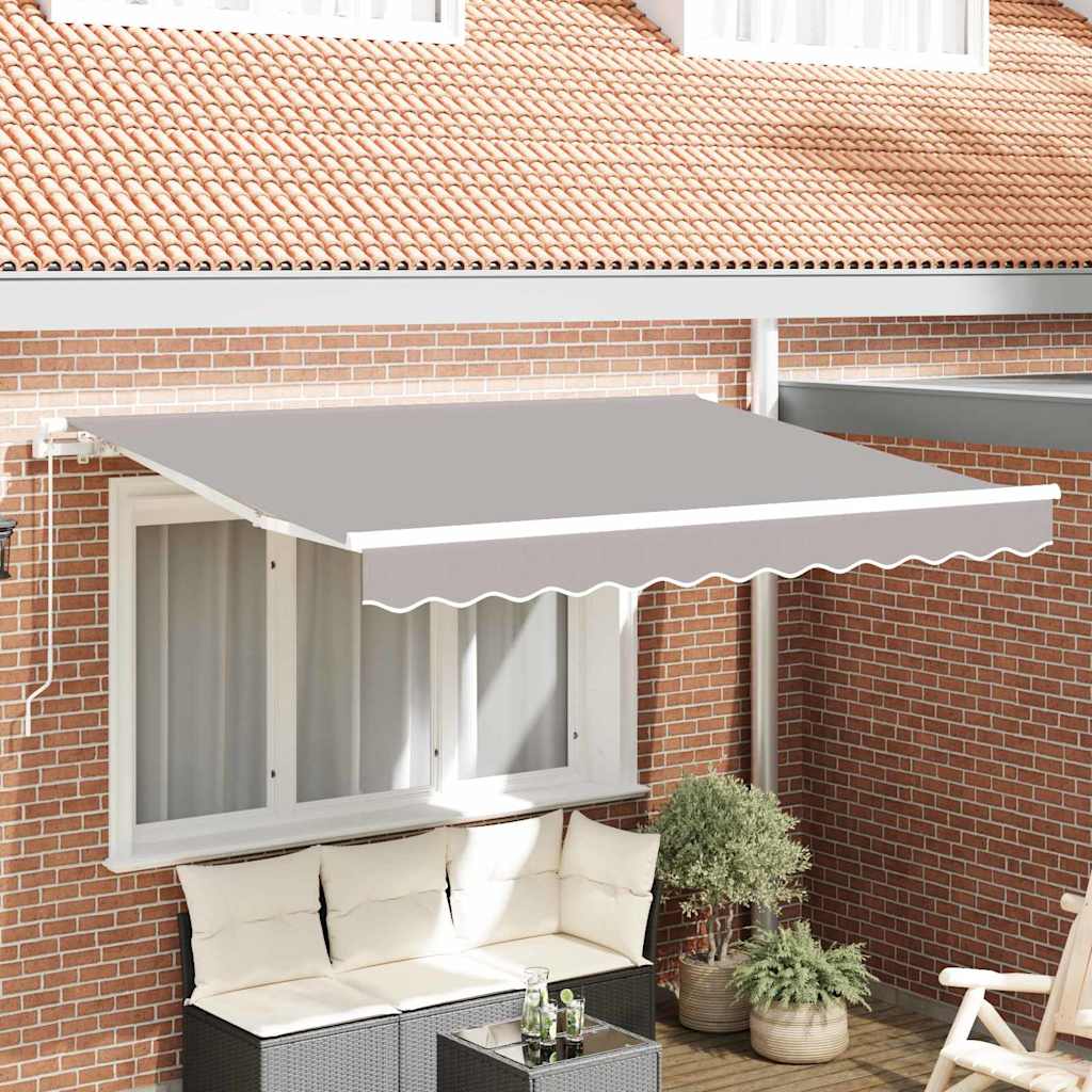 Tecido de substituição para toldo Cinzento-claro 350 x 250 cm