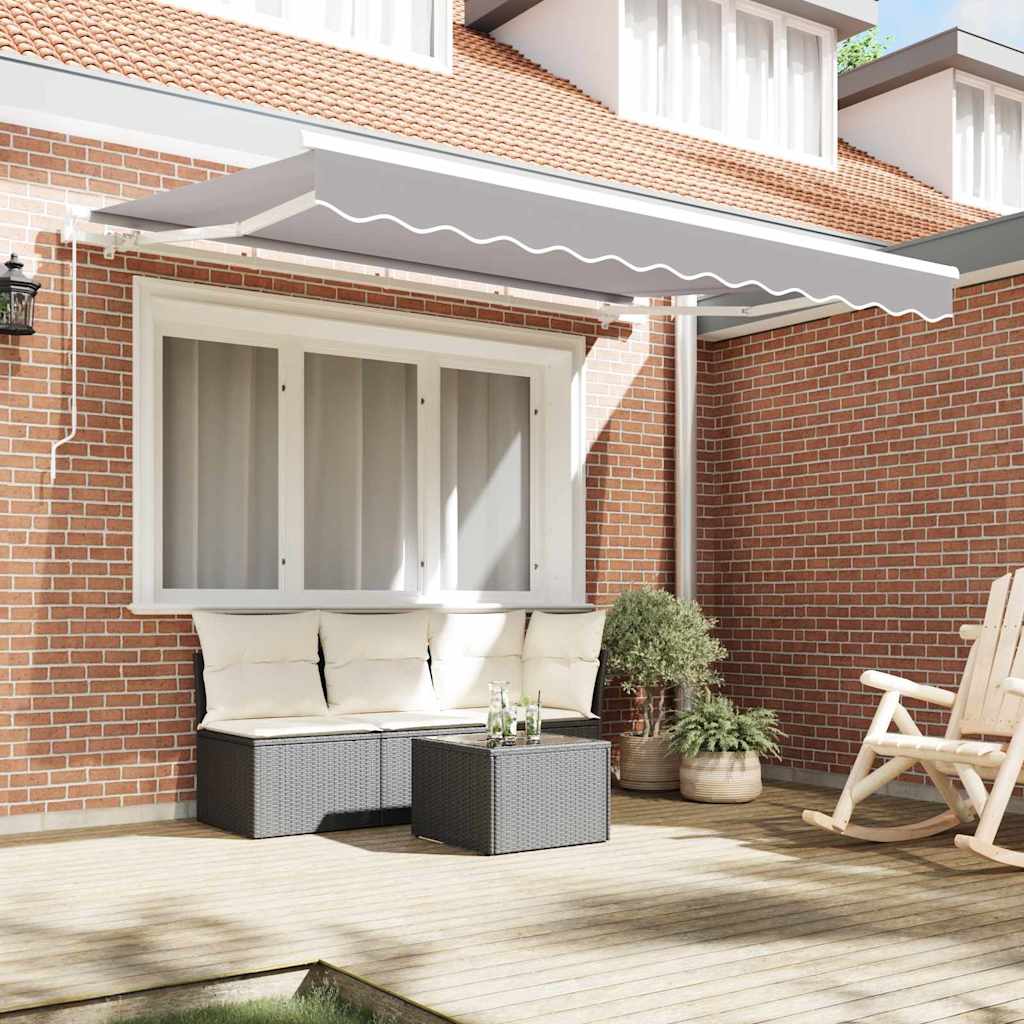Tecido de substituição para toldo Cinzento-claro 350 x 250 cm