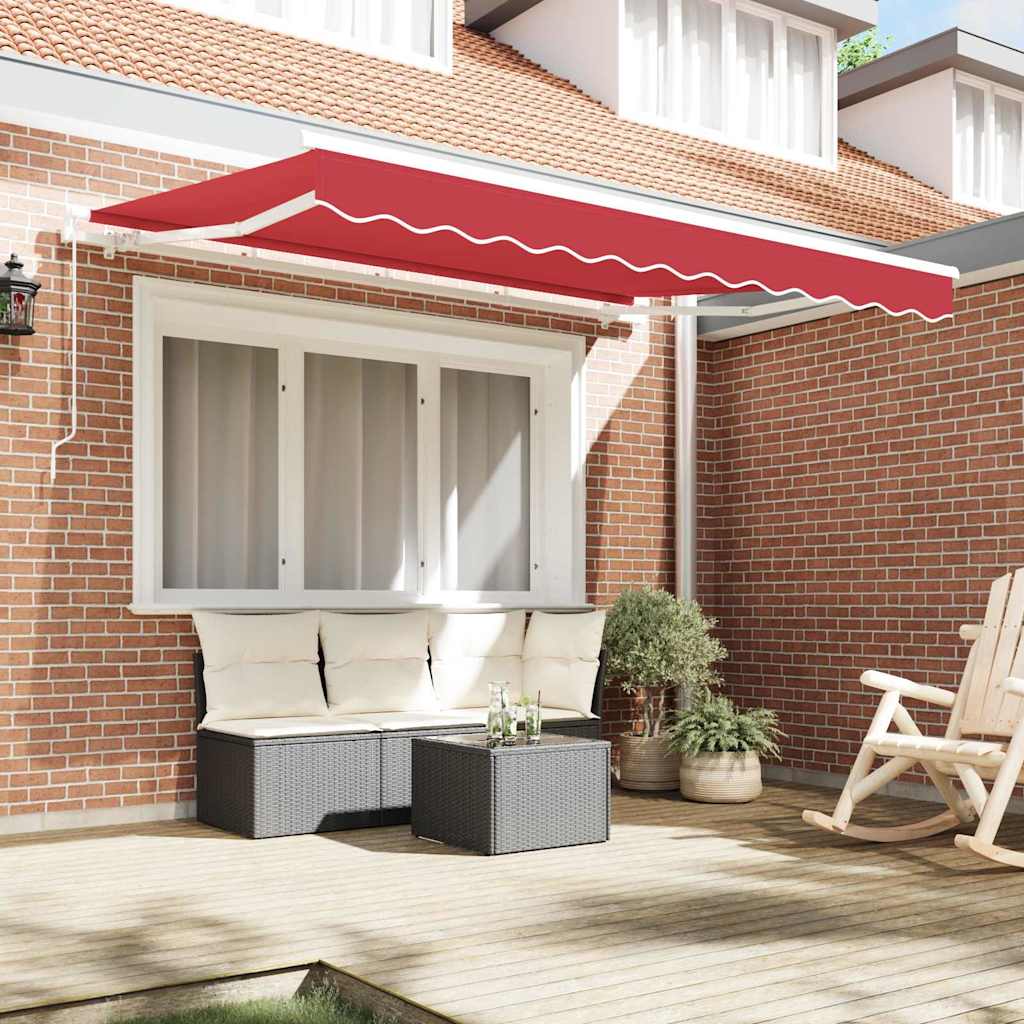 Tecido de substituição para toldo Vermelho 300 x 250 cm lona