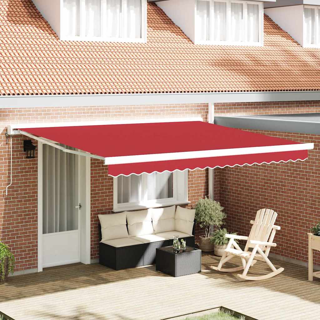 Tecido de substituição para toldo Vermelho 400 × 300 cm lona
