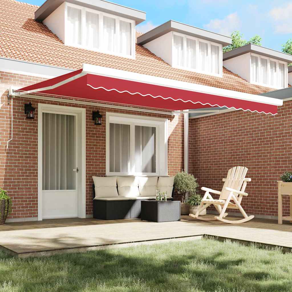 Tecido de substituição para toldo Vermelho 400 × 300 cm lona