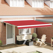 Tecido de substituição para toldo Vermelho 400 × 350 cm lona