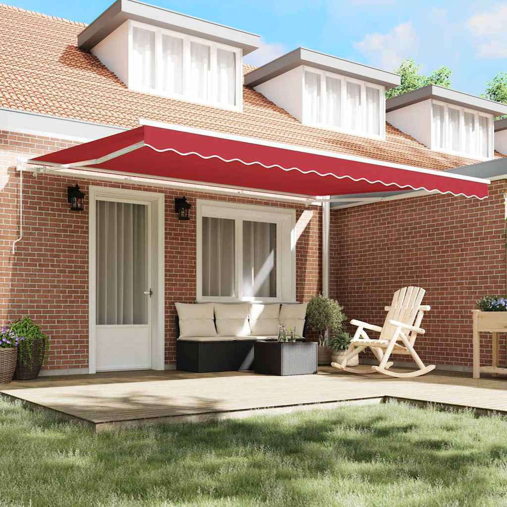 Tecido de substituição para toldo Vermelho 450 × 300 cm lona