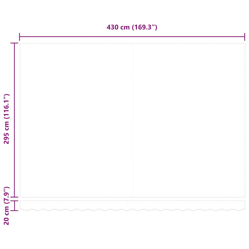 Tecido de substituição para toldo Vermelho 450 × 300 cm lona