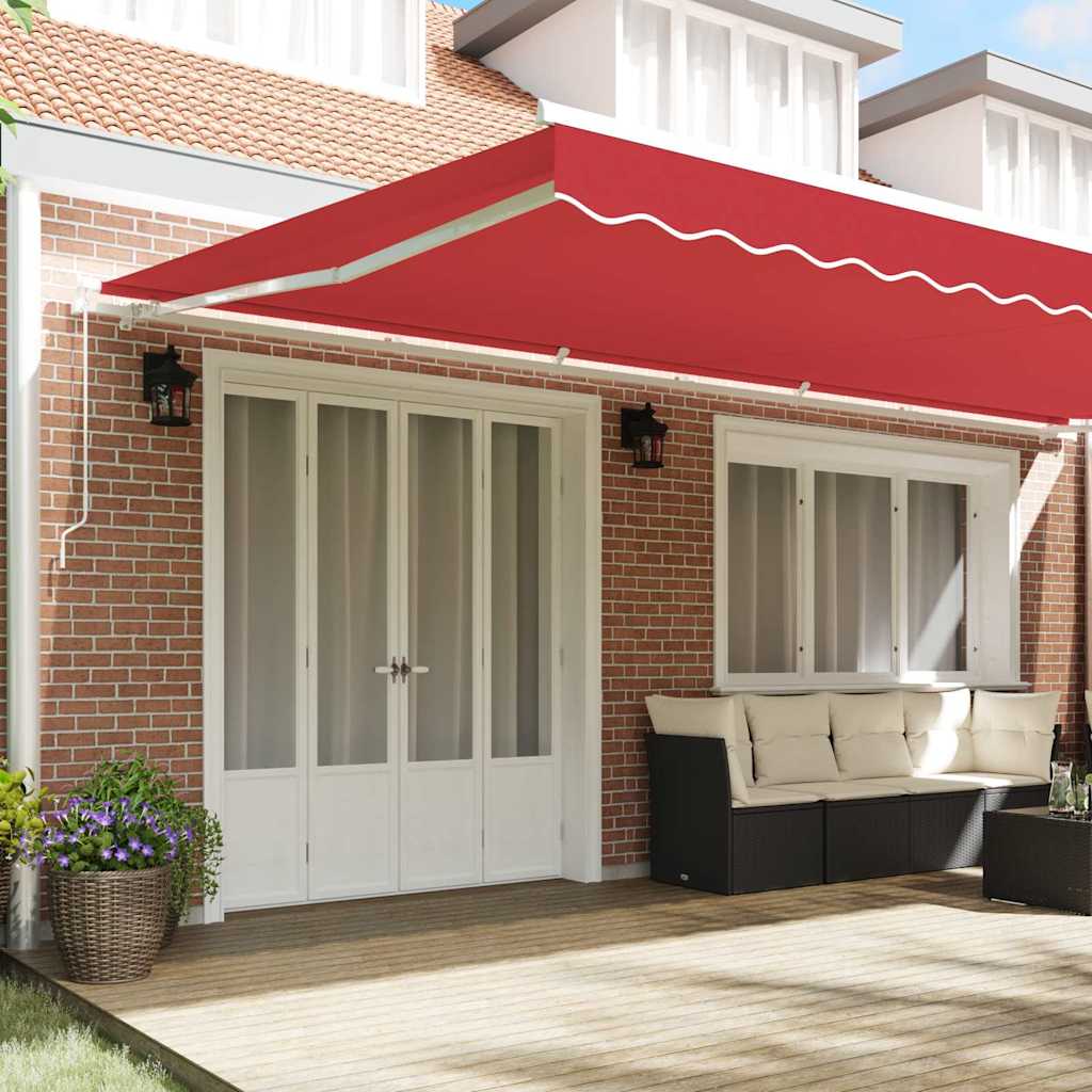 Tecido de substituição para toldo Vermelho 600 × 300 cm lona