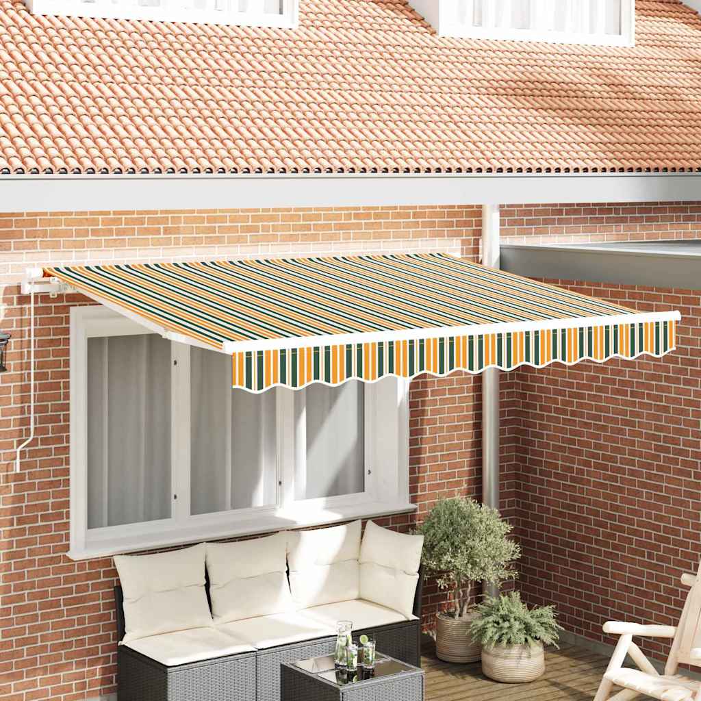Tecido de substituição para toldo Verde e amarelo 300 x 250 cm