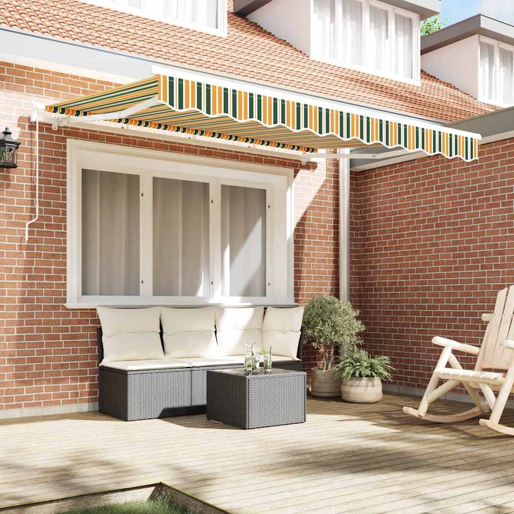 Tecido de substituição para toldo Verde e amarelo 300 x 250 cm
