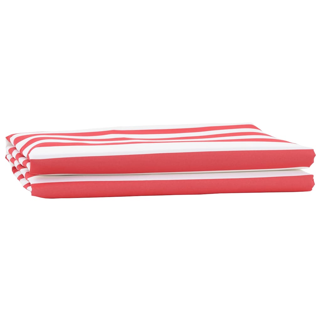 Tecido de substituição para toldo Vermelho e branco 10 x 1.6 m