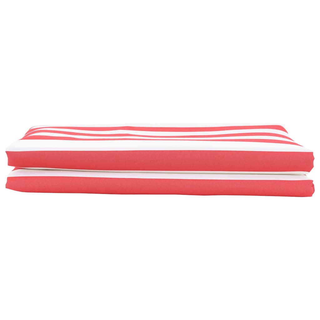 Tecido de substituição para toldo Vermelho e branco 10 x 1.6 m