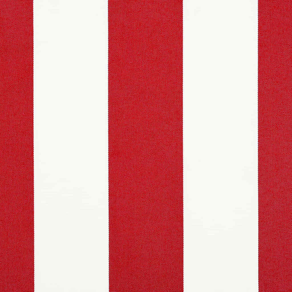 Tecido de substituição para toldo Vermelho e branco 10 x 1.6 m