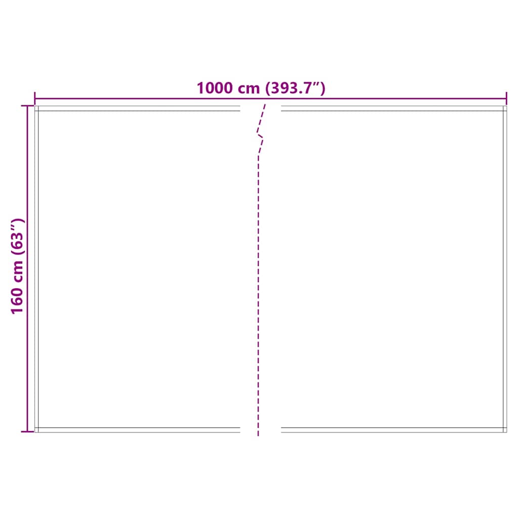 Tecido de substituição para toldo Branco 10 x 1.6 m tecido