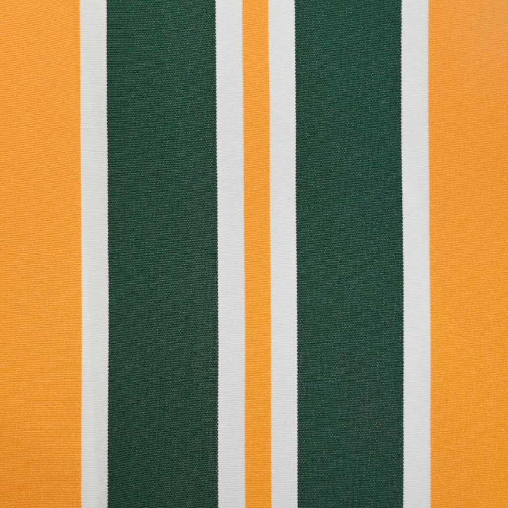 Tecido de substituição para toldo Verde e amarelo 10 x 1.6 m