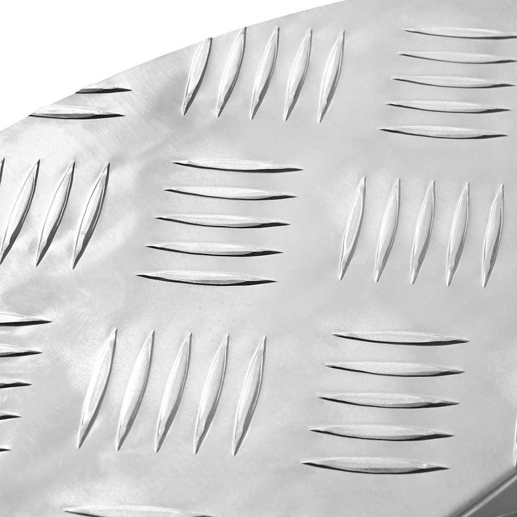 Placas xadrez 5 pcs Prateado 60 x 18 cm Alumínio