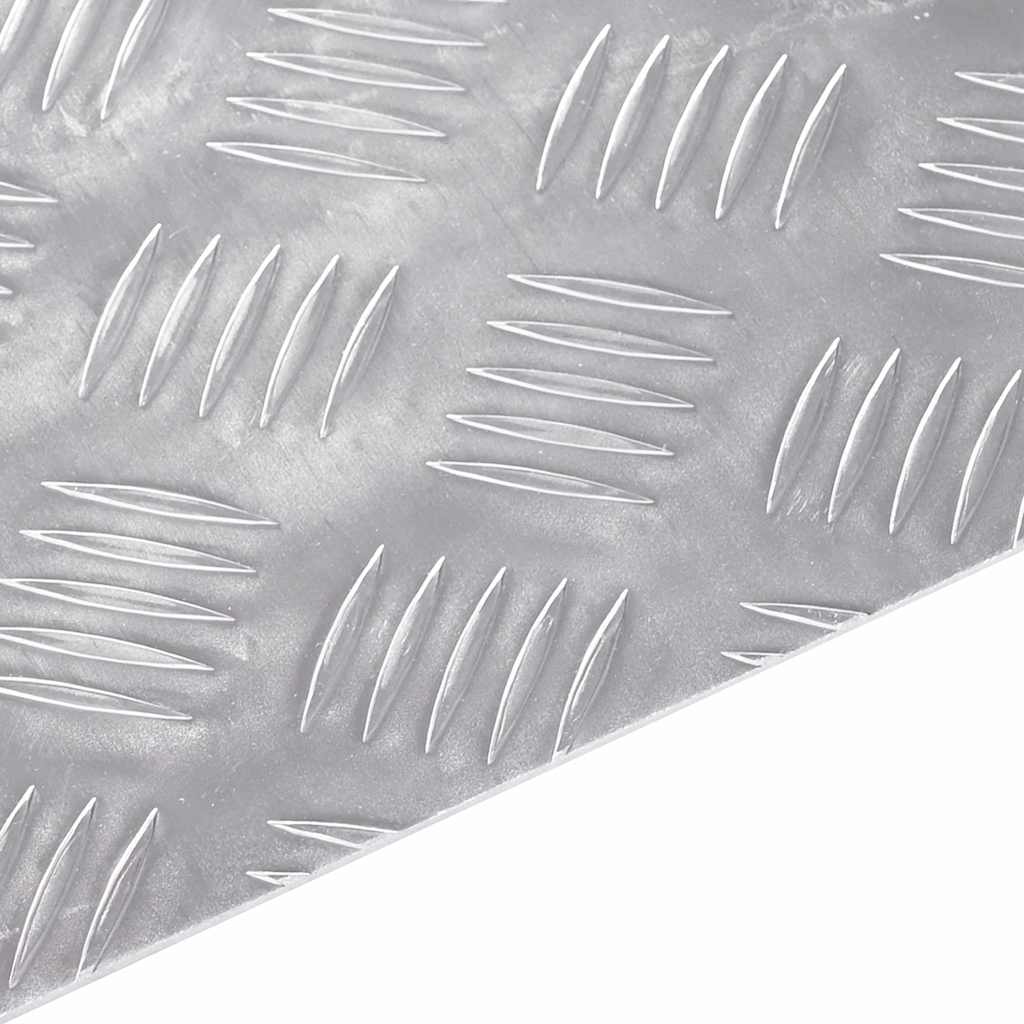 Placas xadrez 4 pcs Prateado 70 x 20 cm Alumínio