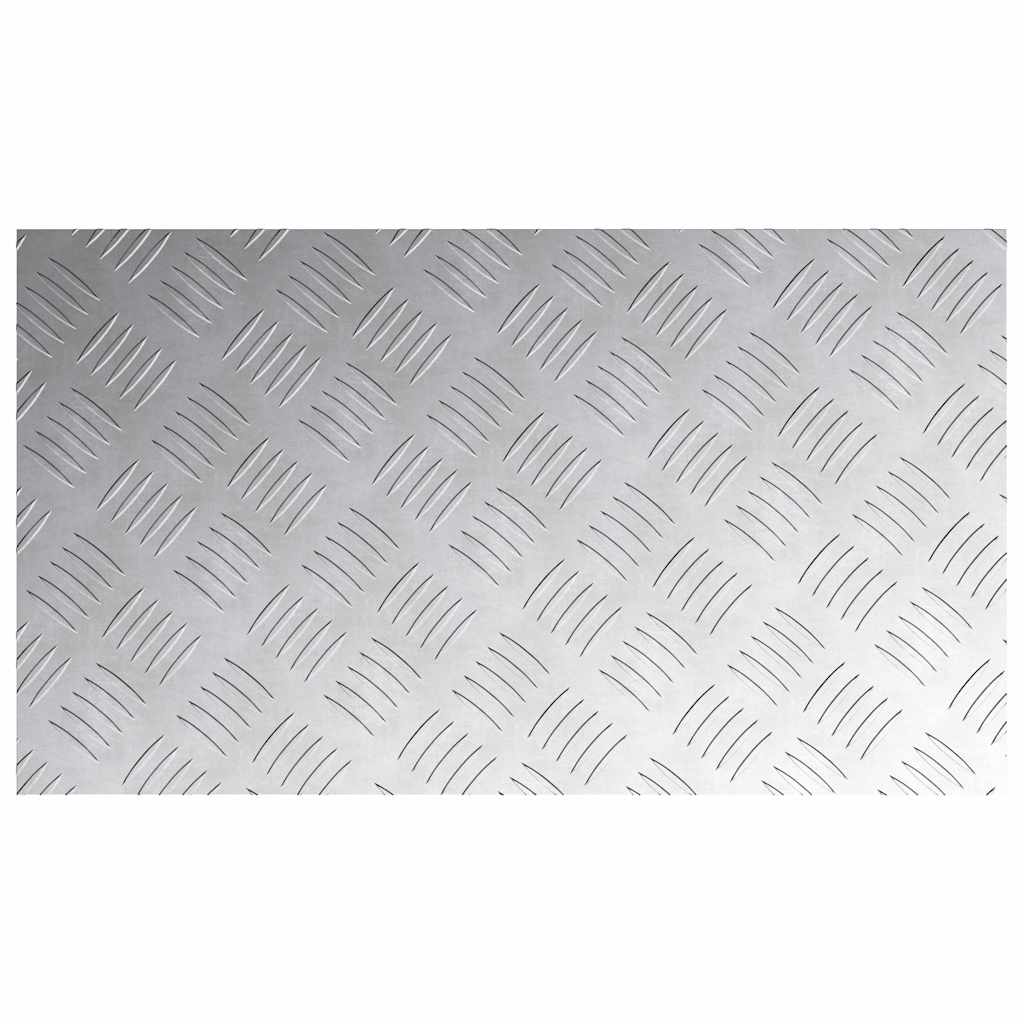 Placas xadrez 2 pcs Prateado 70 x 40 cm Alumínio