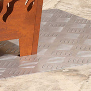 Placas xadrez 2 pcs Prateado 60 x 50 cm Alumínio