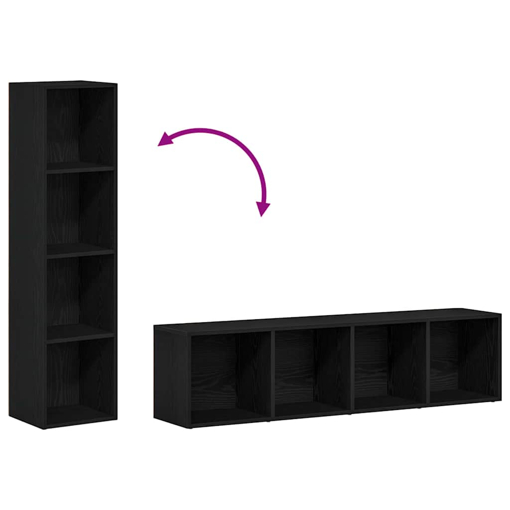 Estante 36x30x143 cm derivados de madeira carvalho preto