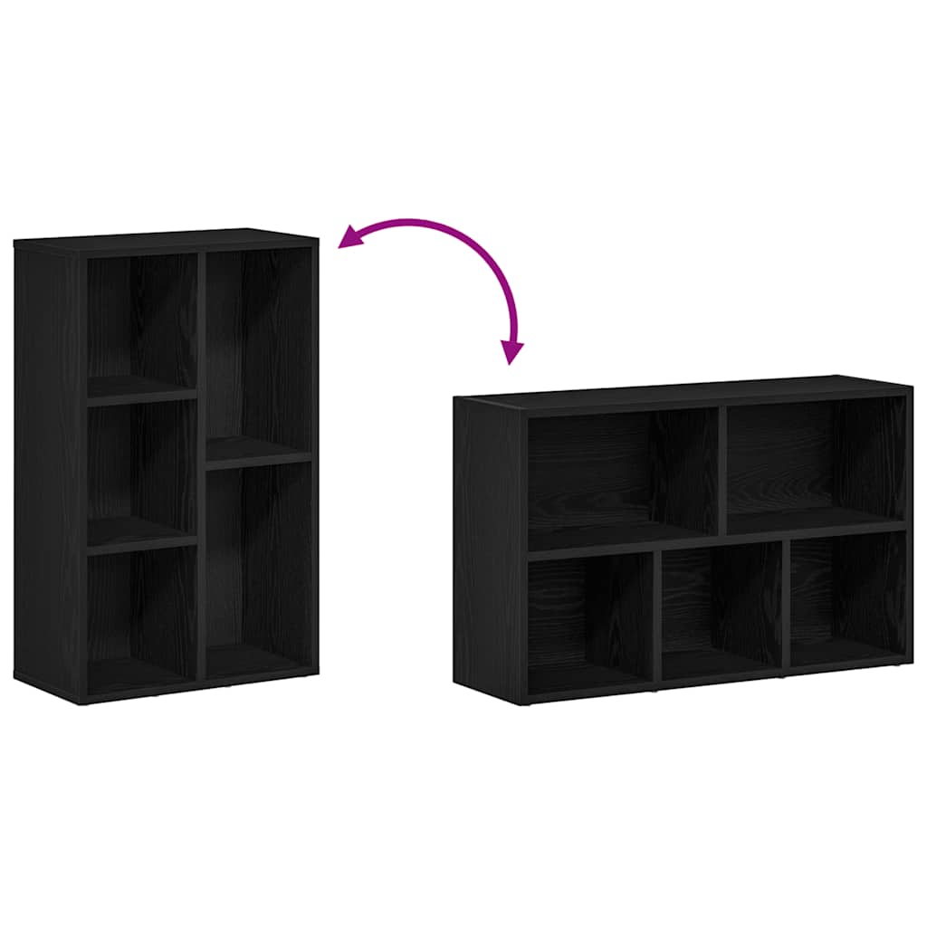 Estante 50x25x80 cm derivados de madeira carvalho preto