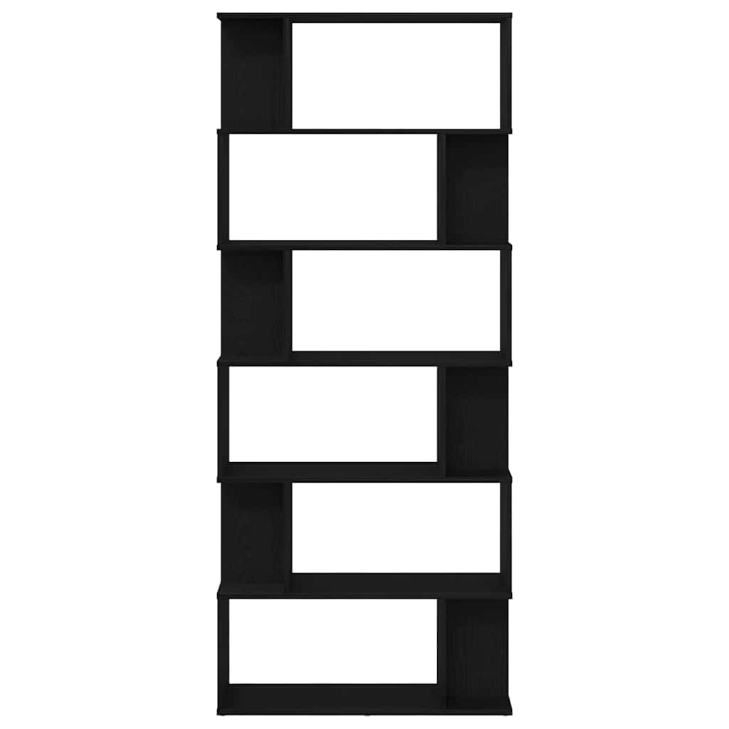 Estante 80x24x190,5 cm derivados de madeira carvalho preto