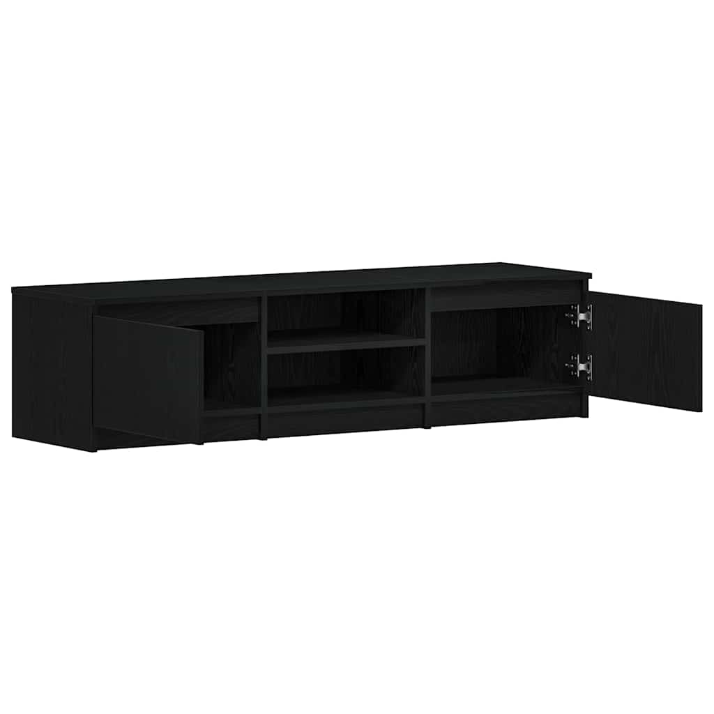 Móvel de TV 140x40x36 cm derivados de madeira carvalho preto