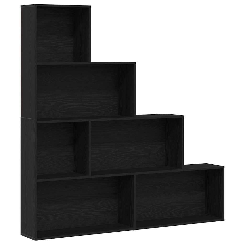 Gabinete de Livros Carvalho Preto 155 x 24 x 160 cm