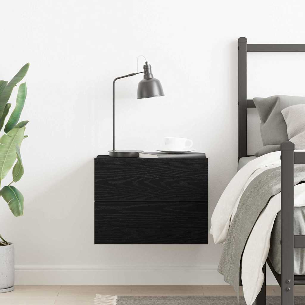 Armário de Cabeceira com gaveta Carvalho preto 40 x 30 x 30 cm