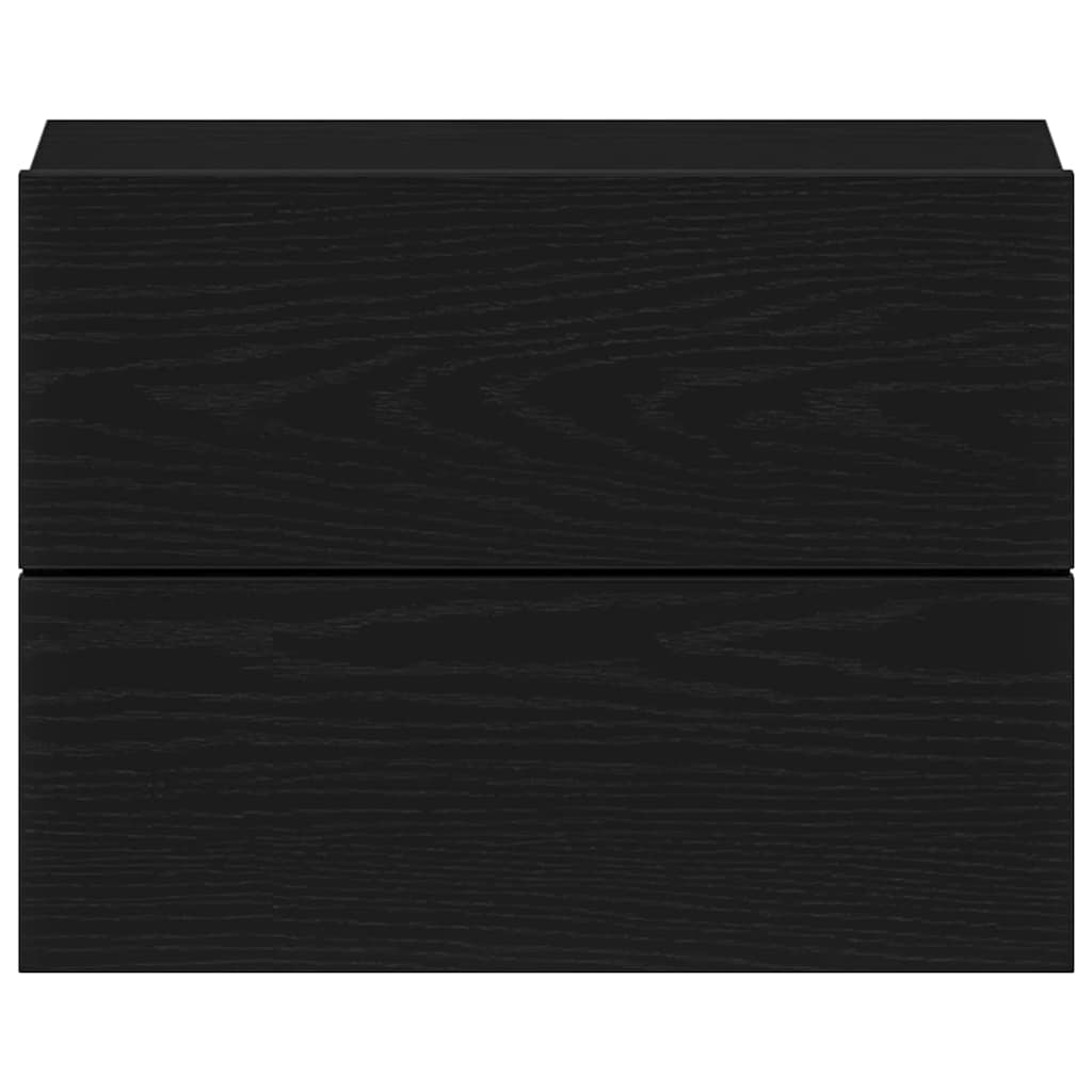 Armário de Cabeceira com gaveta Carvalho preto 40 x 30 x 30 cm