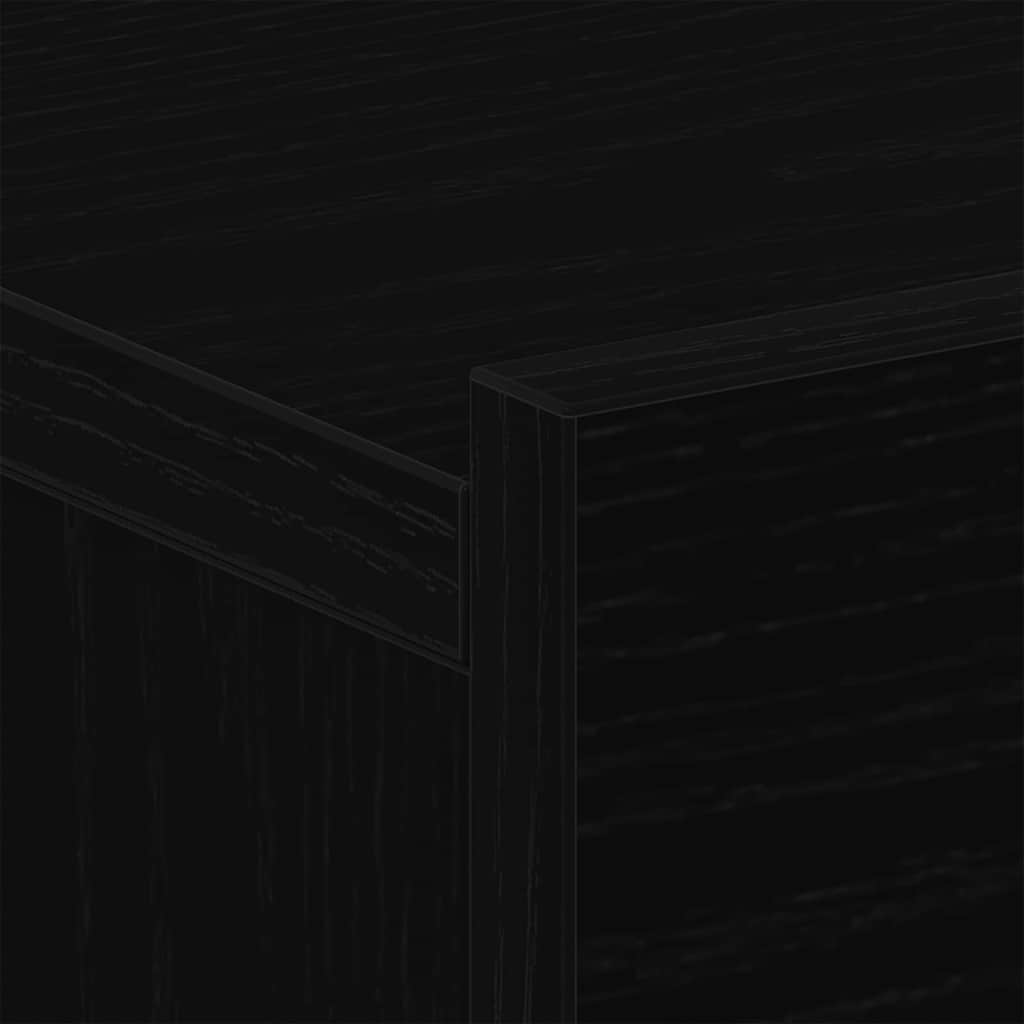 Armário de Cabeceira 2 pcs Carvalho preto 40 x 30 x 30 cm