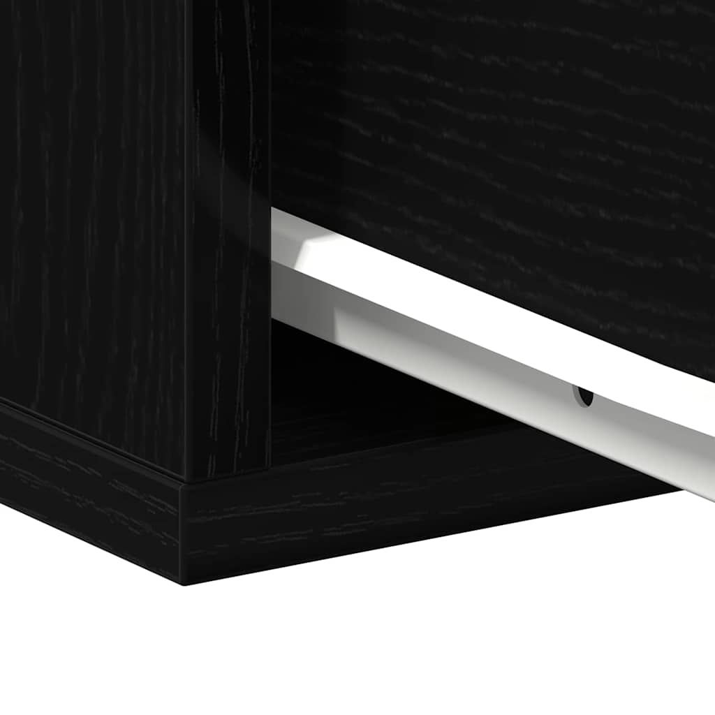 Armário de Cabeceira 2 pcs Carvalho preto 40 x 30 x 30 cm