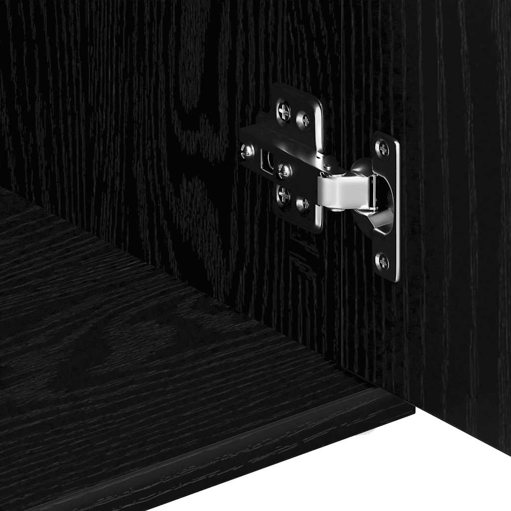 Aparador 91x29,5x65 cm derivados de madeira carvalho preto