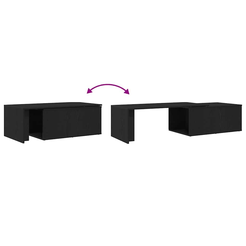 Mesa de centro Carvalho preto 150 x 50 x 35 cm