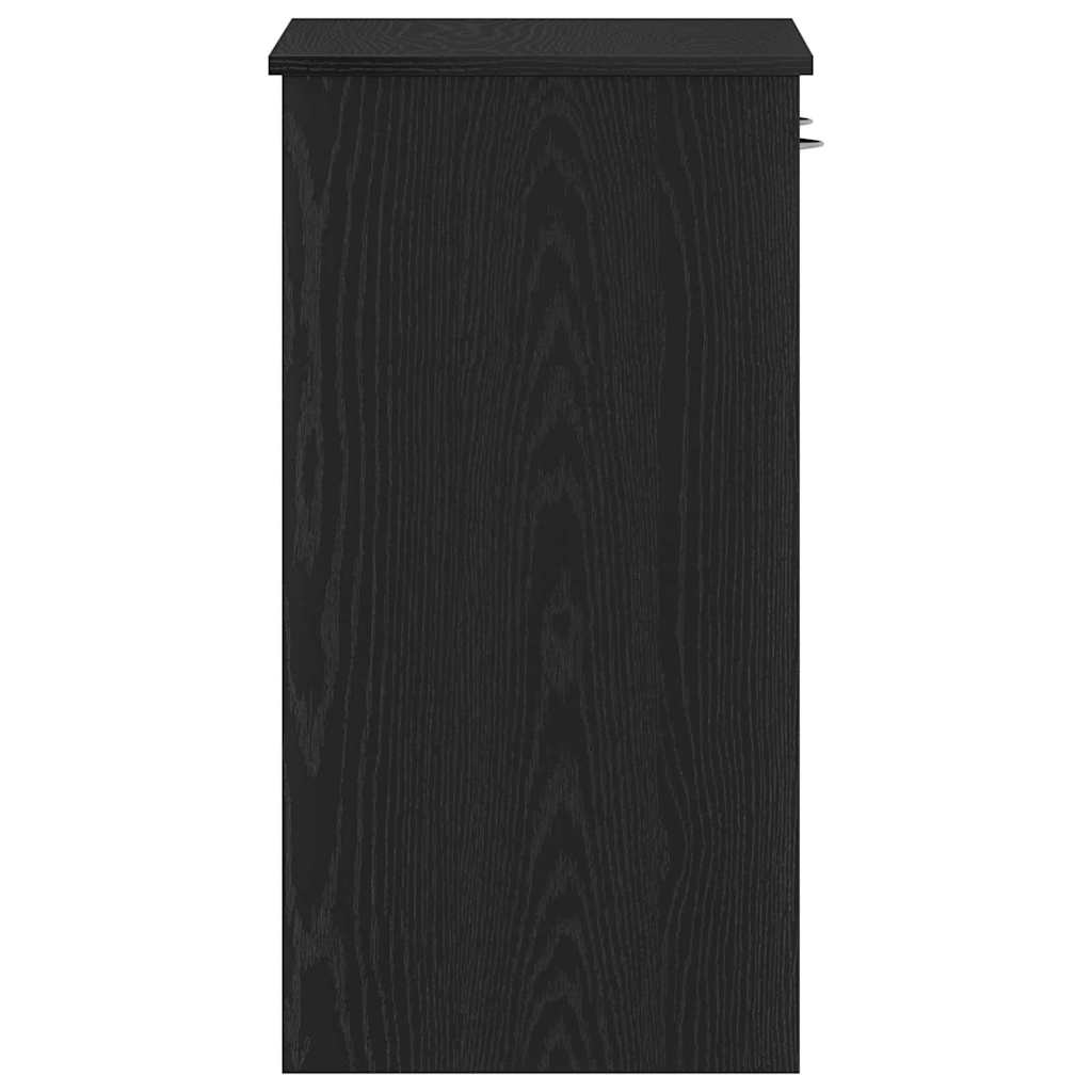 Mesa Carvalho preto 80 x 40 x 75 cm Madeira processada