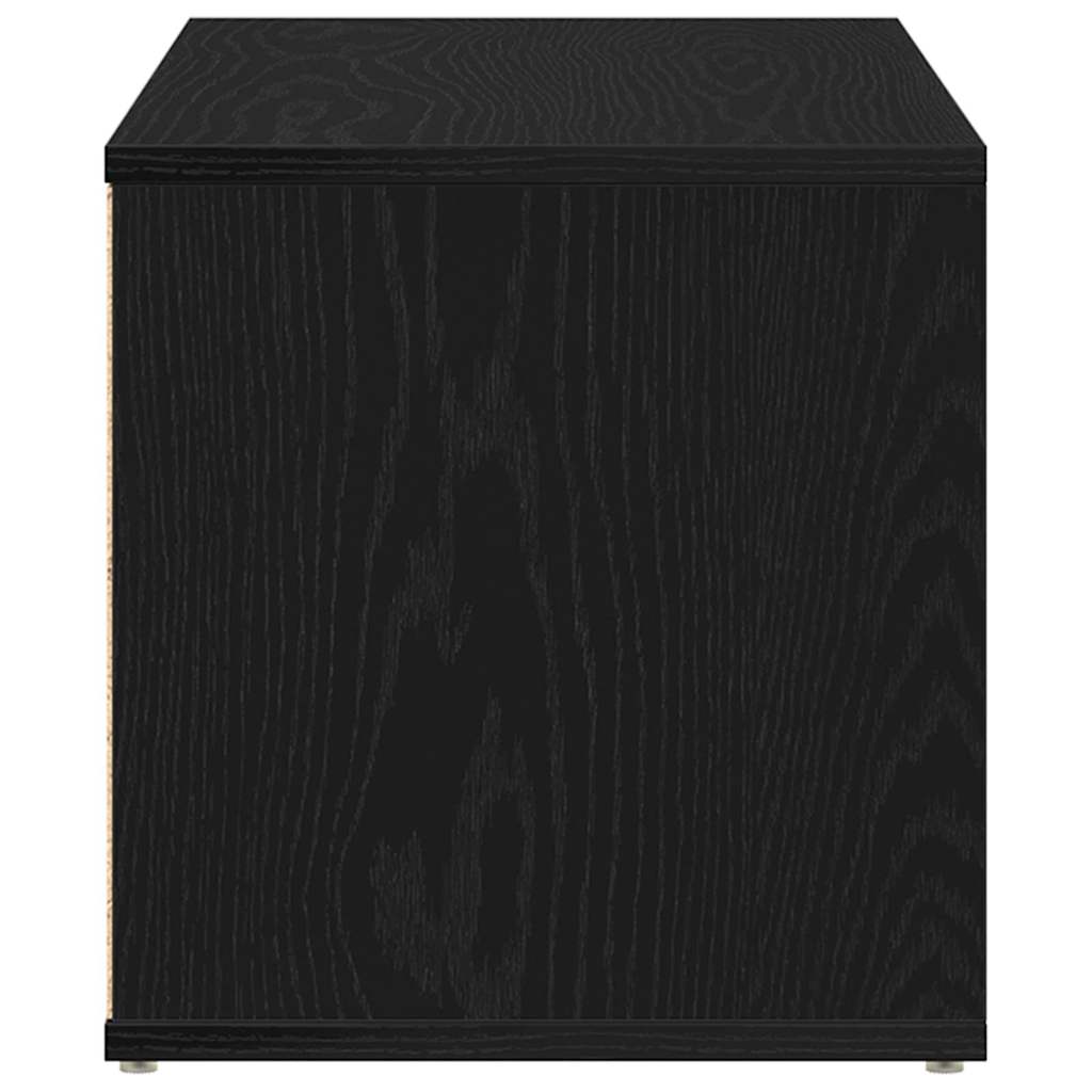 Gabinete para TV com gaveta Carvalho Preto 80 x 34 x 36 cm