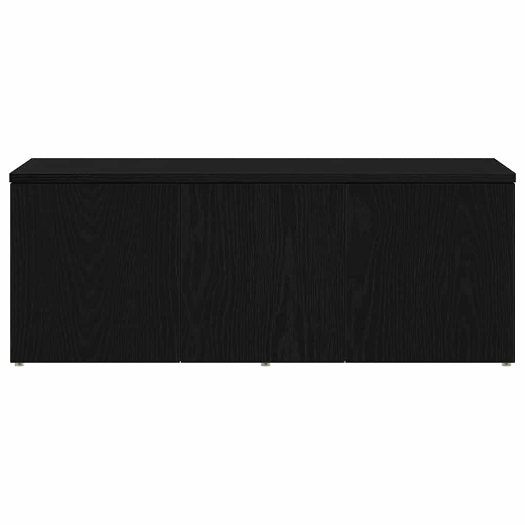 Gabinete para TV Carvalho Preto 80x34x30 cm Madeira processada