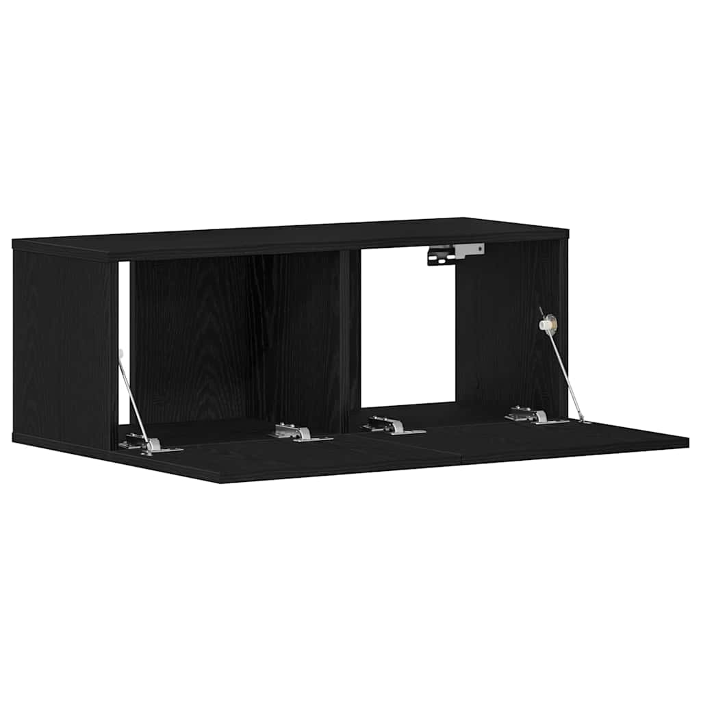 Racks de TV Carvalho preto 80 x 30 x 30 cm Madeira processada