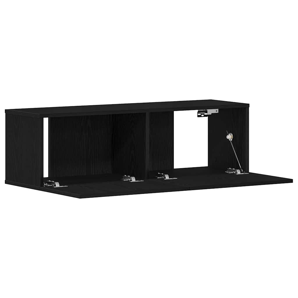 Gabinete para TV Carvalho Preto 100 x 30 x 30 cm