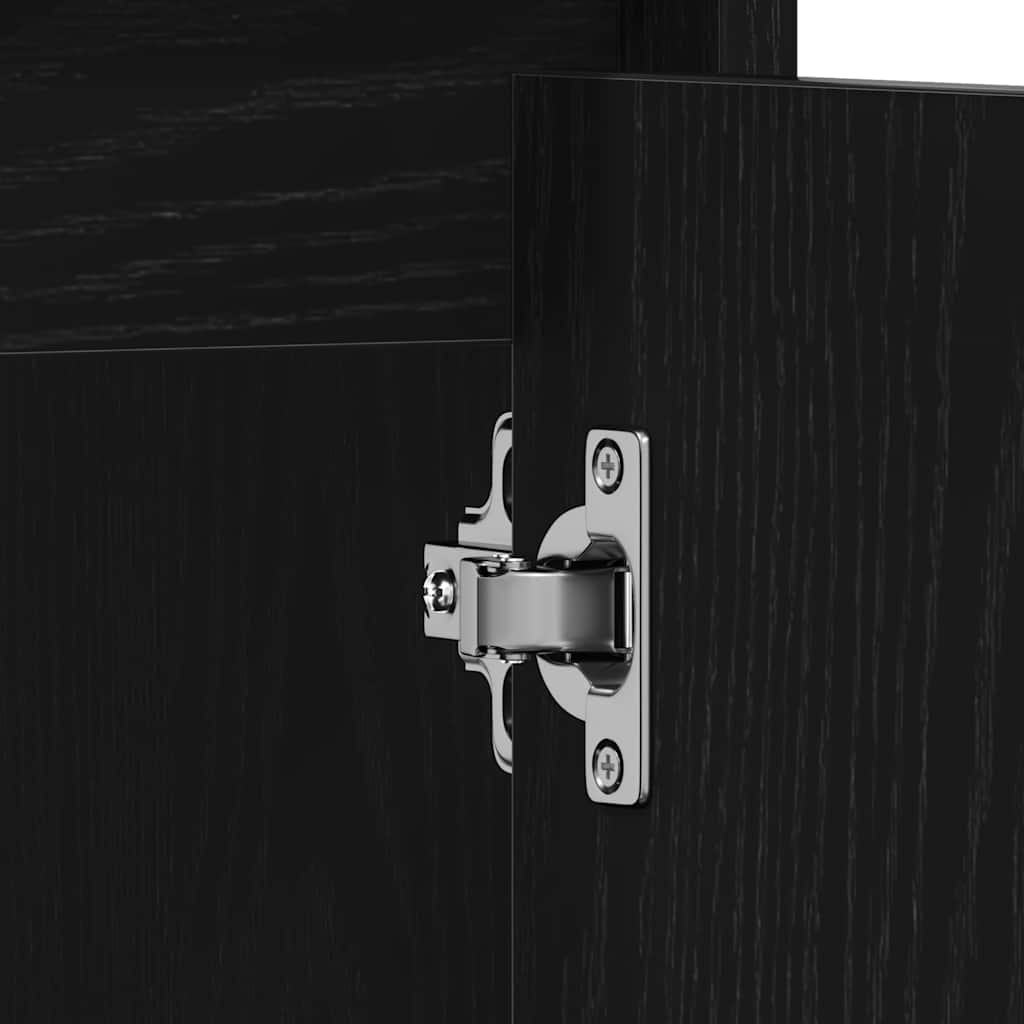 Armário WC 60x33x60 cm derivados de madeira carvalho preto