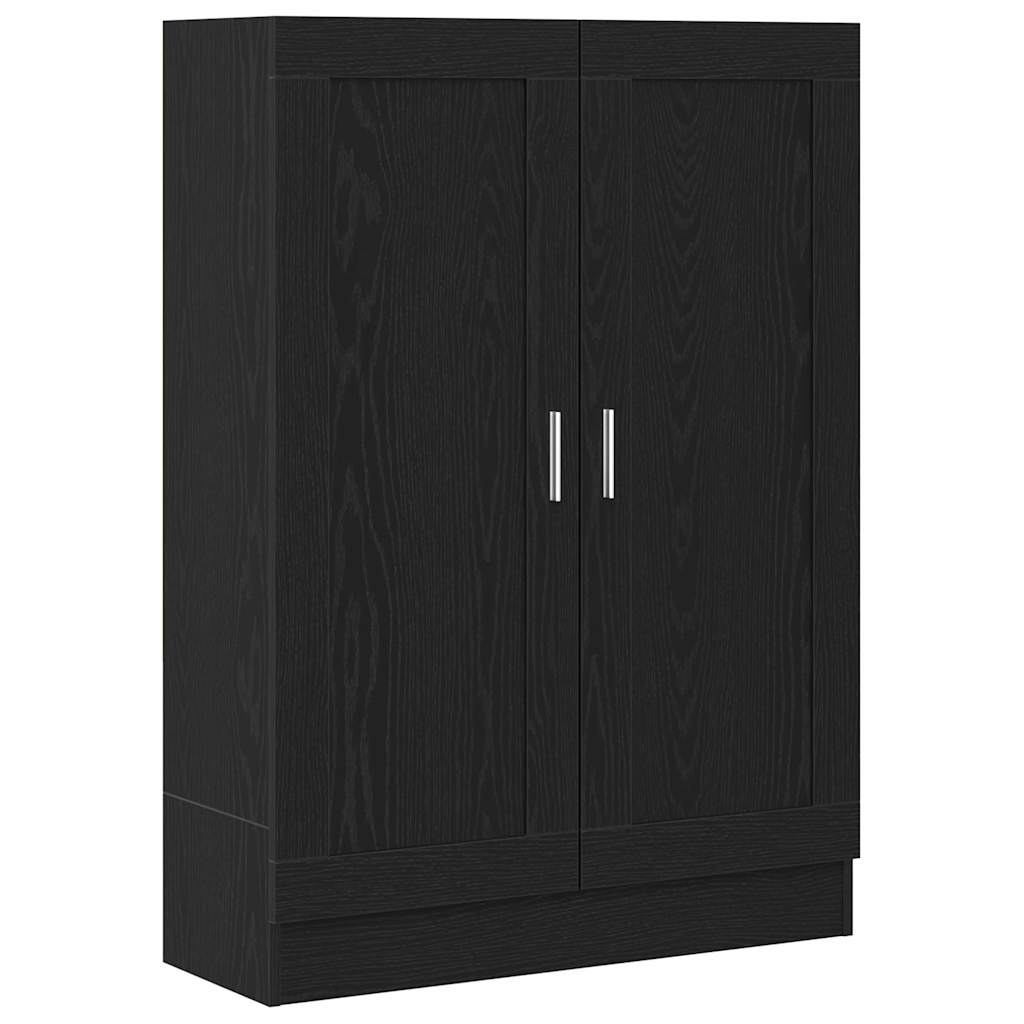 Gabinete de Livros Carvalho Preto 82,5 x 30,5 x 115 cm
