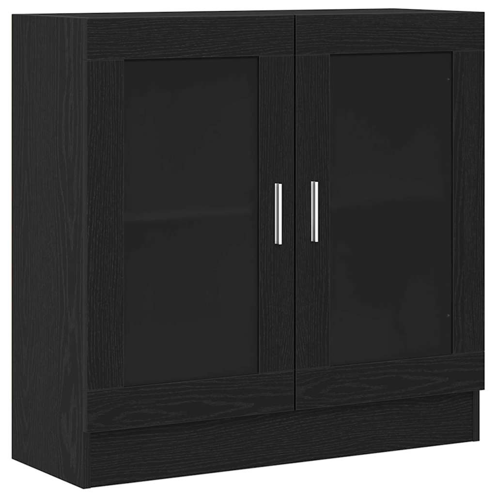 Gabinete de Livros Carvalho Preto 82,5 x 30,5 x 80 cm