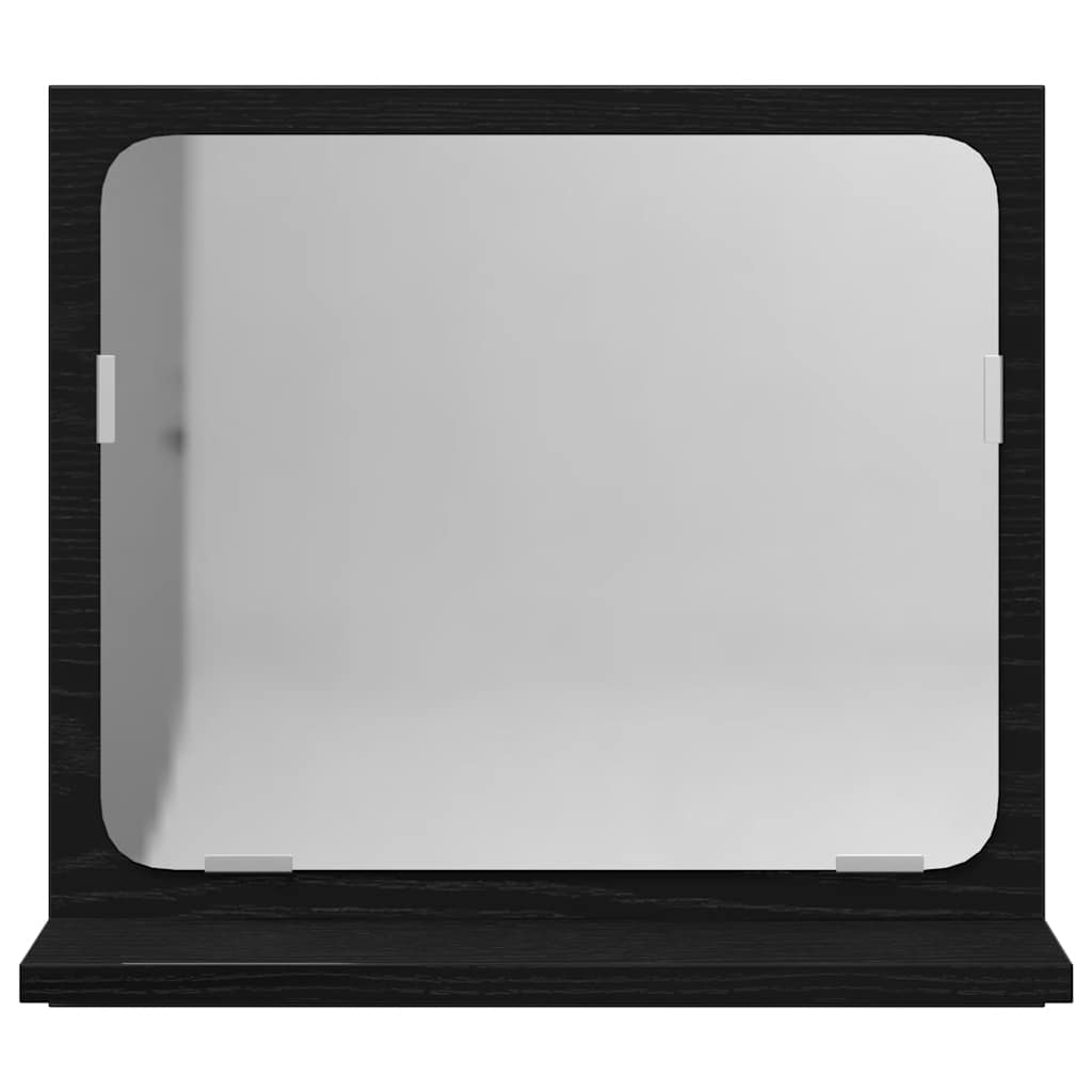 Espelho WC 40x10,5x37 cm derivados de madeira carvalho preto