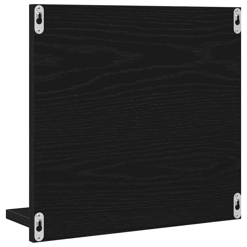 Espelho WC 40x10,5x37 cm derivados de madeira carvalho preto