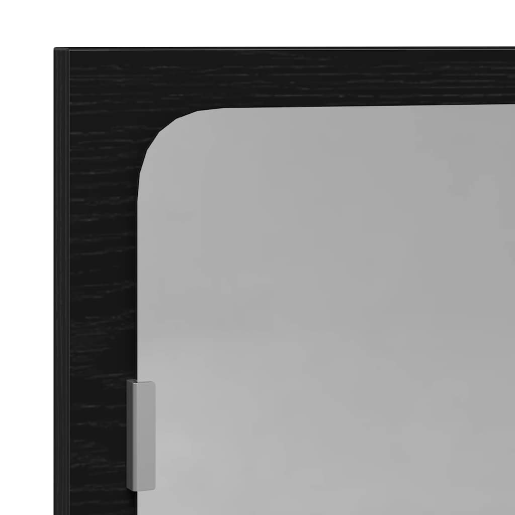 Espelho WC 40x10,5x37 cm derivados de madeira carvalho preto