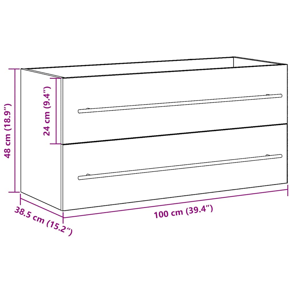| Armário de lava-louça | com gaveta Madeira processada