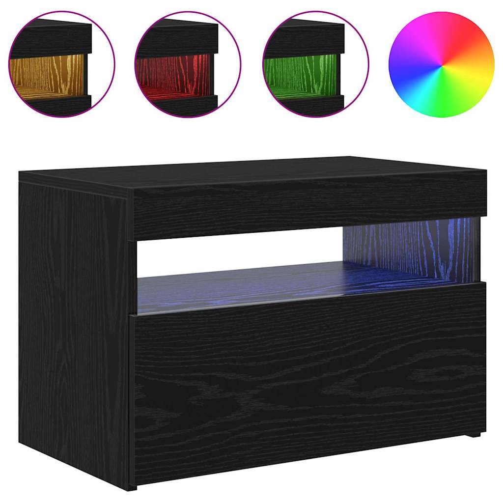 Gabinete para TV Preto 60 x 35 x 40 cm Madeira processada