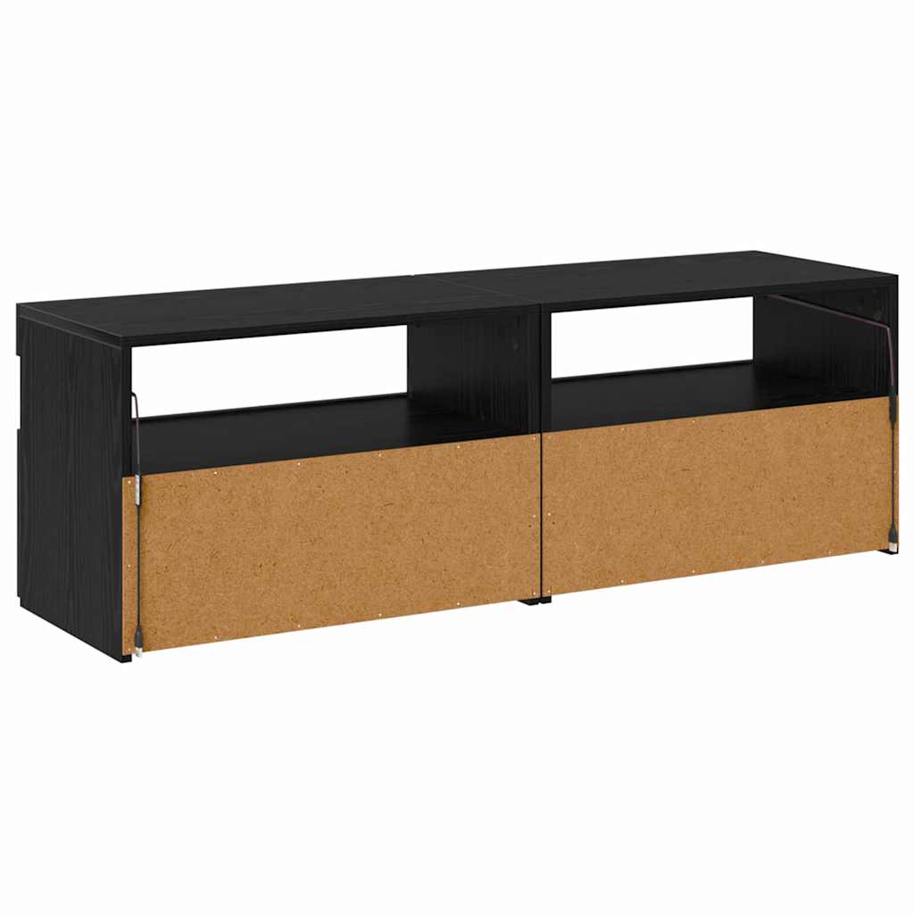 Gabinete para TV 2 pcs Preto 60 x 35 x 40 cm Madeira processada
