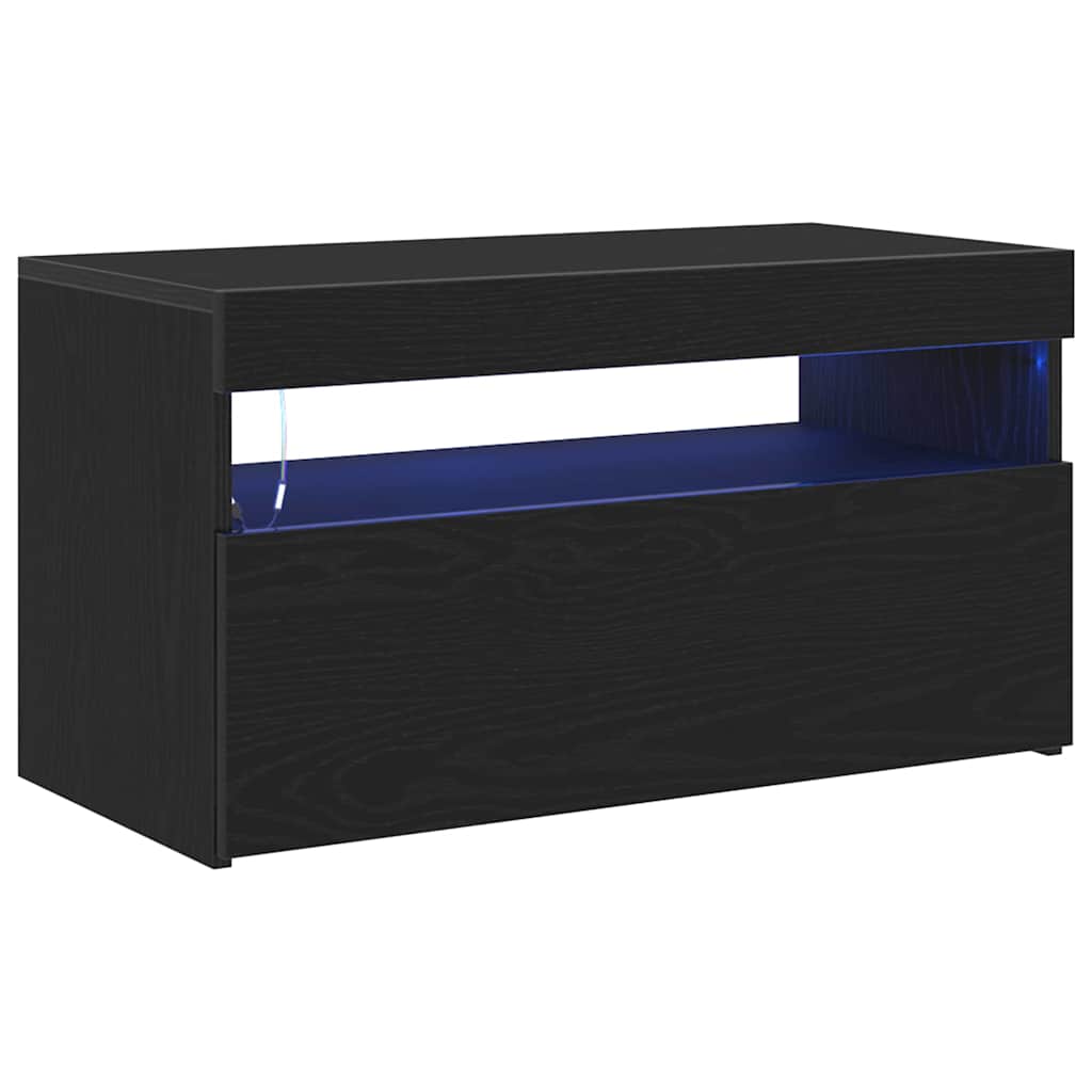 Gabinete para TV 2 pcs Preto 75 x 35 x 40 cm Madeira processada