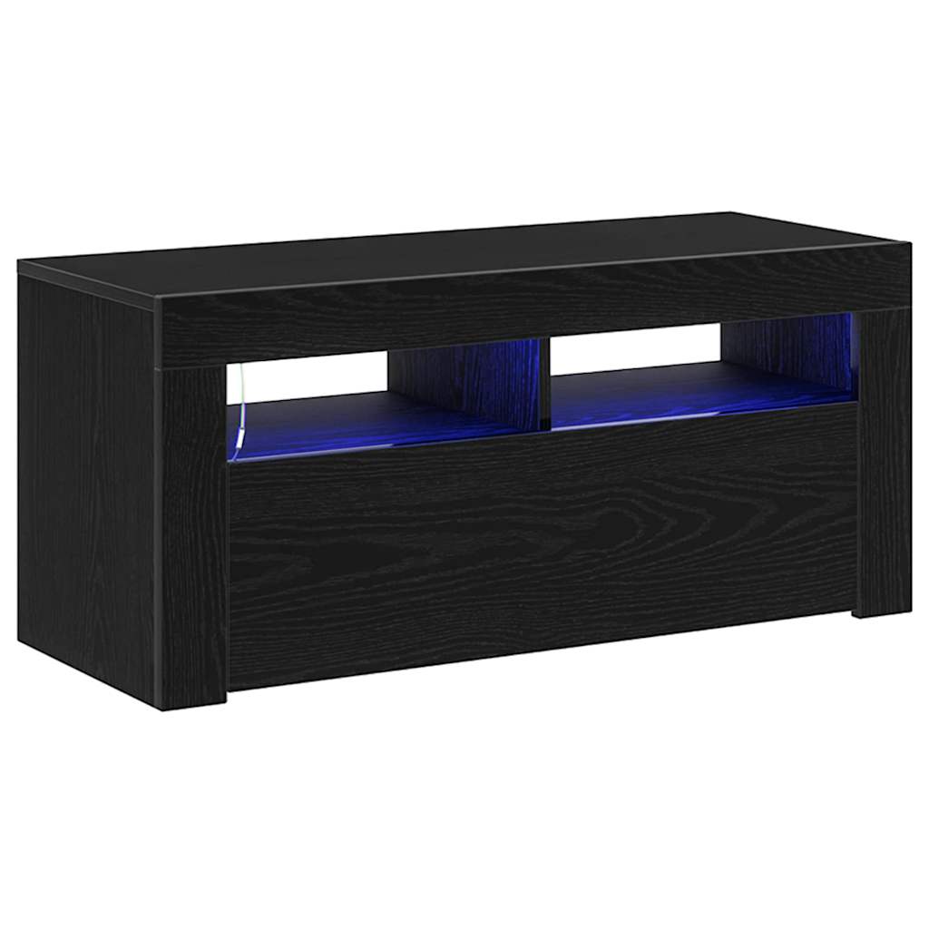 Gabinete para TV Carvalho Preto 90 x 35 x 40 cm